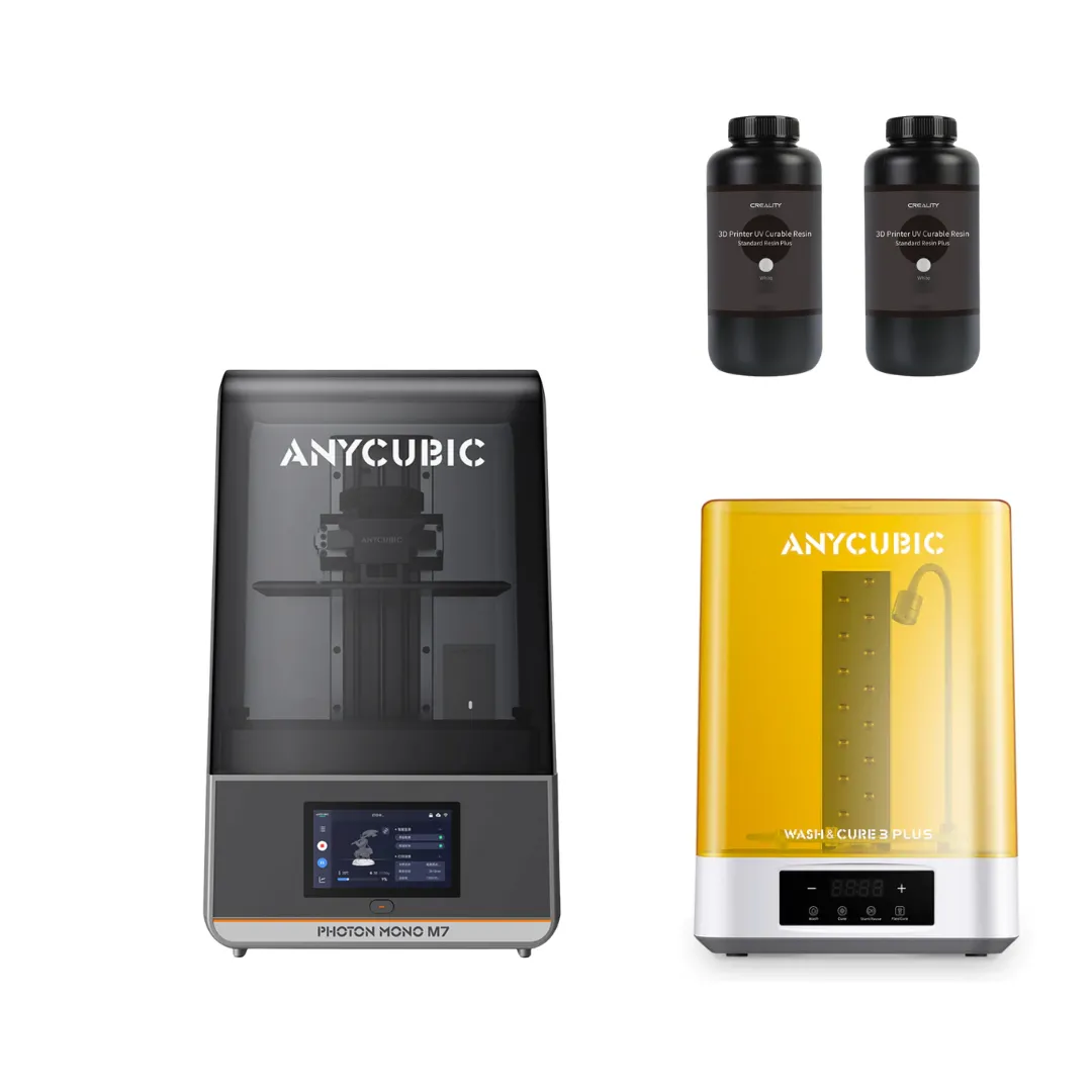 Anycubic Photon Mono M7 + Lavadora Wash Cure 3 Plus + 2 Resinas