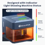 Grabadora laser SCULPFUN iCube Ultra Luz azul dual de 12 W + luz infrarroja de 1,2 W