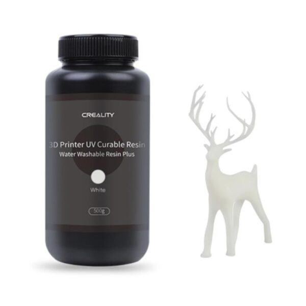 Resina Creality Dura Lavable al Agua Blanca Plus 500 g