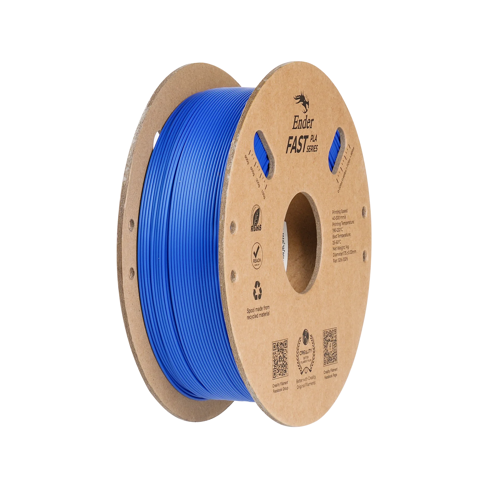 Filamento Creality Ender Fast PLA Azul 1 kg