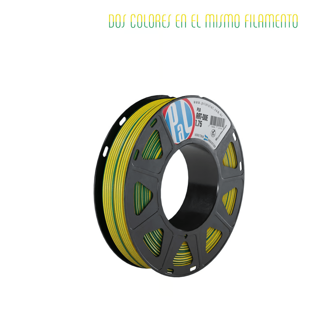 FILAMENTO PRINTALOT PLA ART Due Ø 1,75 x 250gr - SAMBA Amarillo/Verde