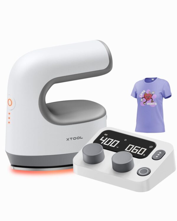 Prensa Térmica Portátil xTool Mini Heat Press con Control Inalámbrico