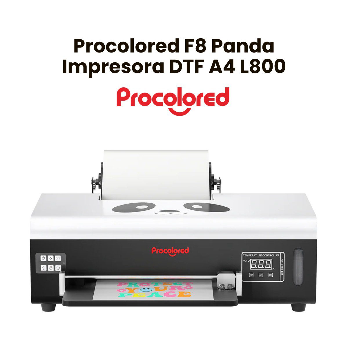 Impresora DTF Textil Procolored F8 Panda A4 L800 Showroom