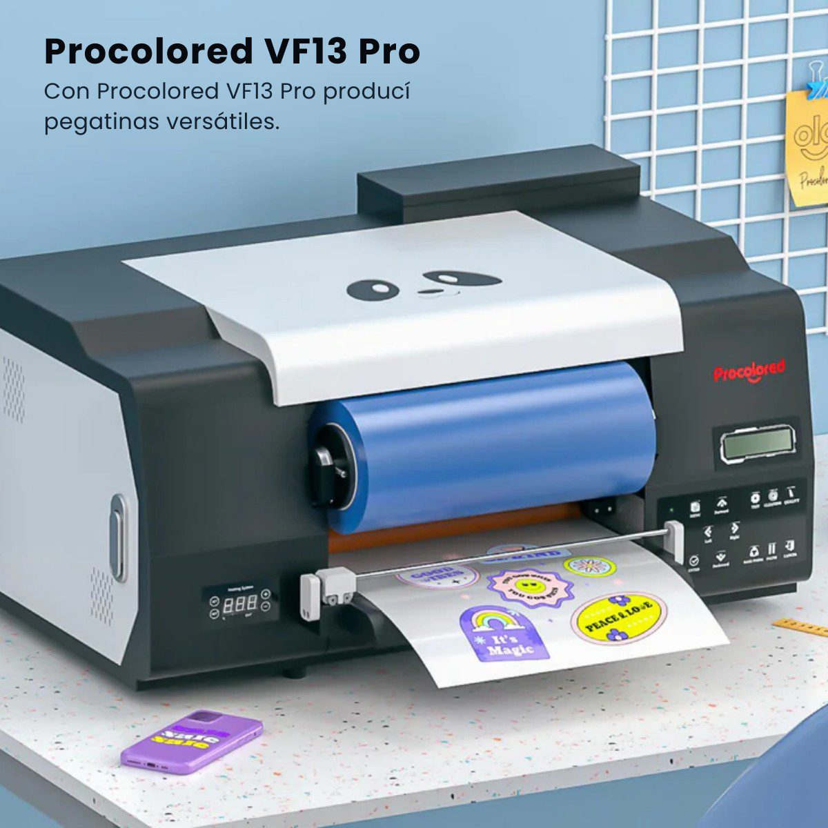 Impresora UV DTF Procolored VF13 Pro Panda A3+ Doble XP600