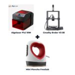 Super Combo Emprendedor Inicial: Grabadora Láser Algolaser Pixi 10W + Impresora 3D Creality Ender V3 SE + Mini Plancha Sublimadora FreeSub